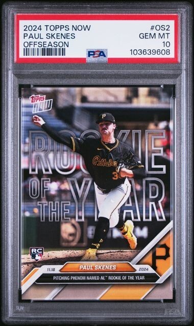 2024 Topps Now Offseason Paul Skenes Pittsburgh Pirates PSA 10 Gem Mint