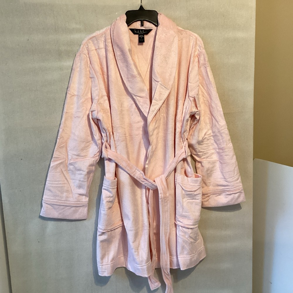 Nicole Miller Luxe Spa Pink L Bathrobe