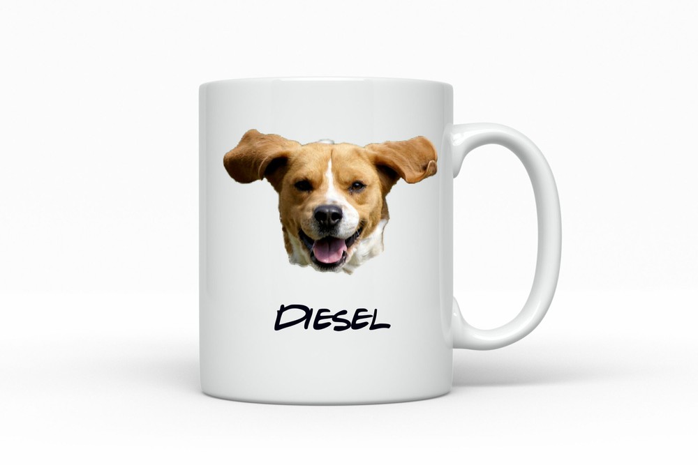 Dog Face Mug Your Dog's Face On A Mug Dog Name And Face Custom Dog Mug