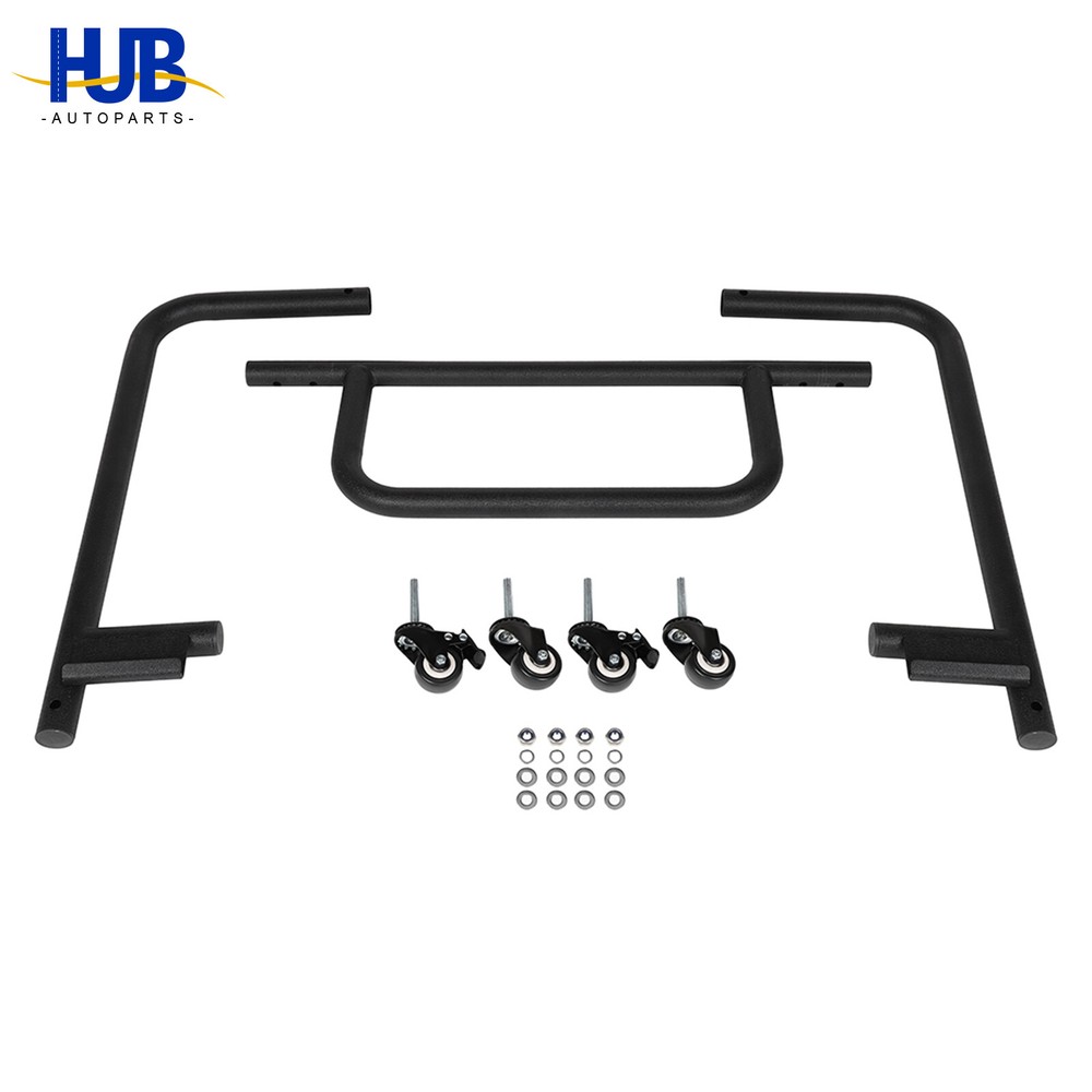 Hard Top Carrier Storage Cart Rack Sliding For 87-19 Jeep Wrangler JK JL TJ YJ
