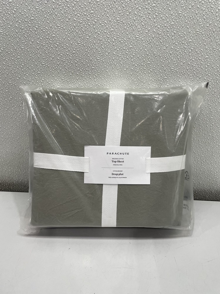 Parachute King/Cal King Brushed Cotton Top Sheet, Moss