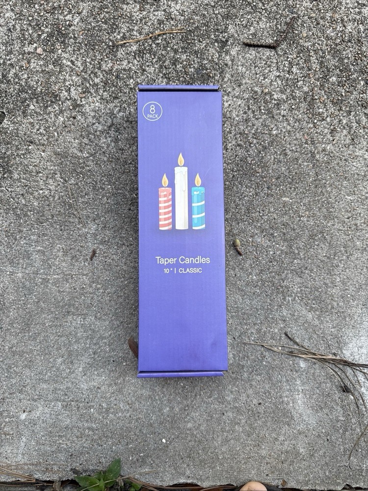 8 Taper Candles - Taper Candles 10 Inch Dripless, Smokeless & Unscent