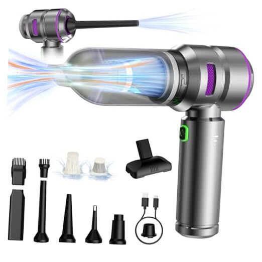 Car Vacuum Cleaner 18000PA High Power - 4 in 1 Wireless Handheld Car Vacuums -