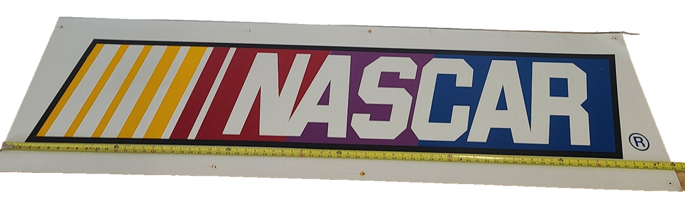 Vintage NASCAR Logo Large Sheet Metal Sign  72