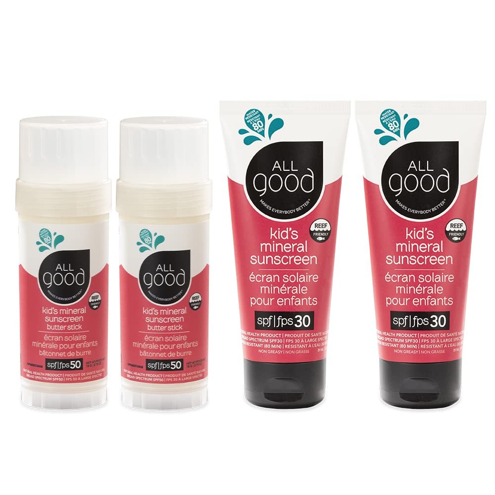 All Good Baby Kids Mineral Sunscreen Broad Spectrum UVA UVB Protection