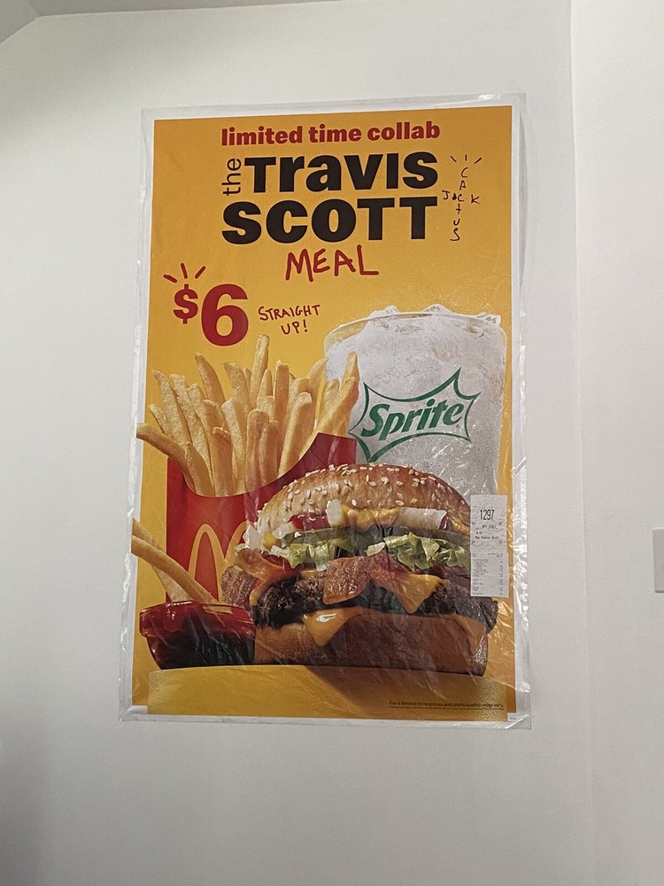 Travis Scott Meal McDonalds Poster Limited Time Collab Cactus Jack-image