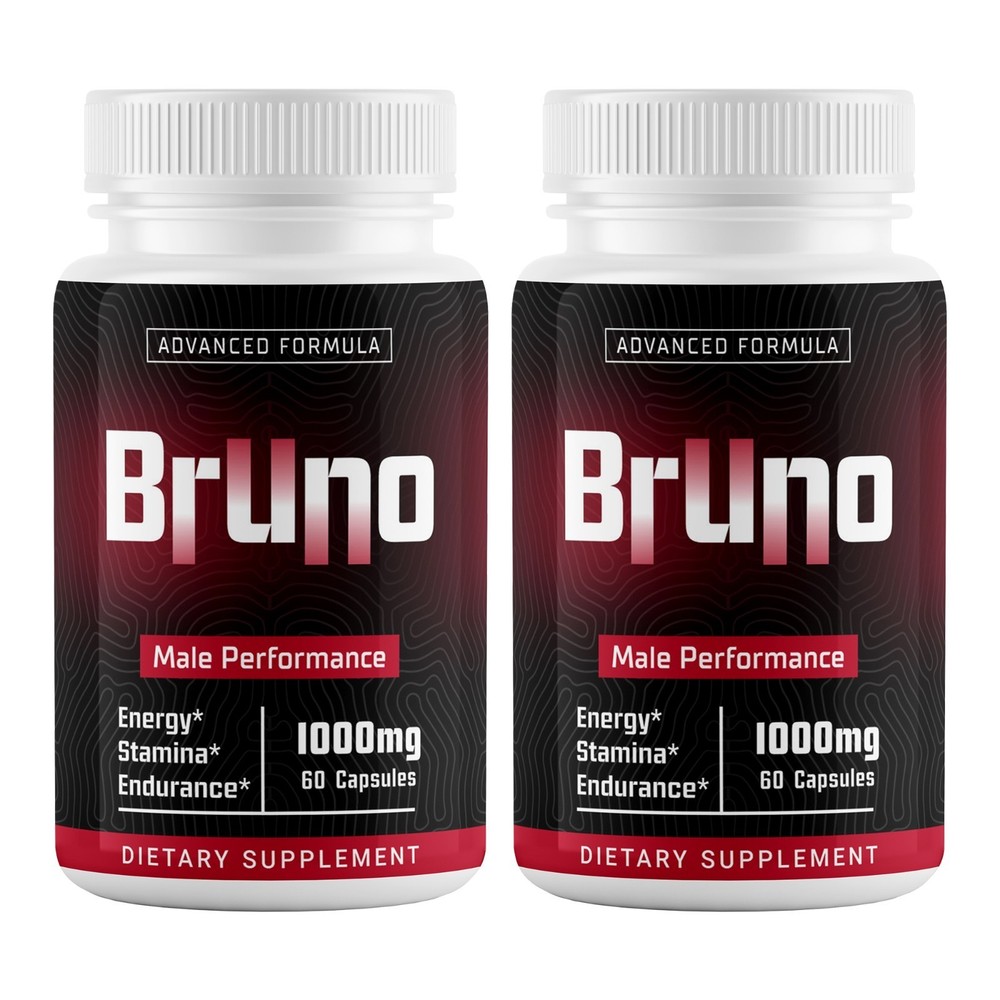 Bruno Pill for Men Advanced Male Support Natural Formula Supplement 120 Capsules