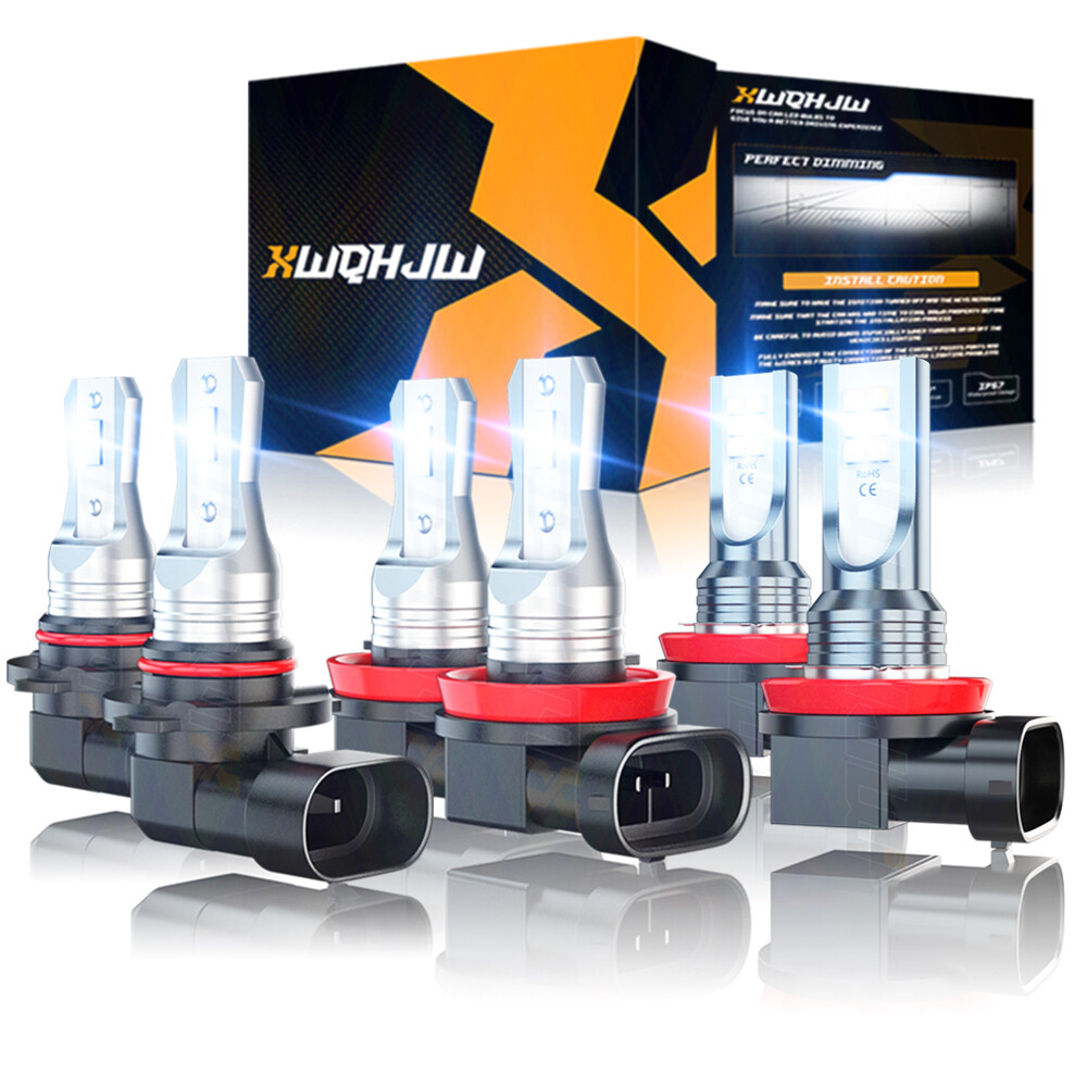 For Honda Civic DX EX LX EXL 2016-2020 LED Headlight Bulbs Hi Low Beam Fog Light