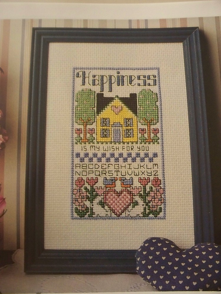Happiness Is My Wish... Ornament Design OOP Magazine Cross Stitch Pattern (G)