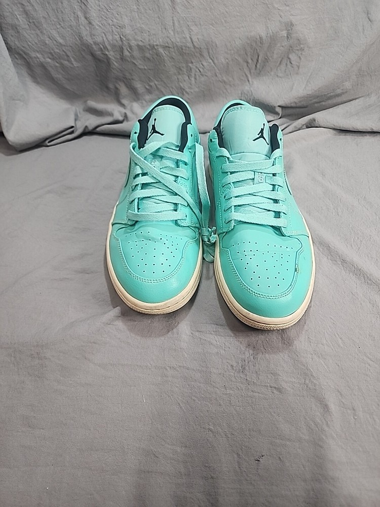 Size 10 - Air Jordan 1 Retro Low Hyper Turquoise No Insoles Some Imperfections.