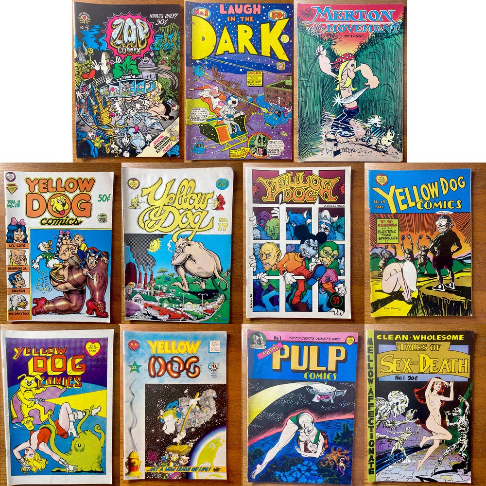 Underground Comics. Lot of 16 including  Zap Comix #5, Yellow Dog and More