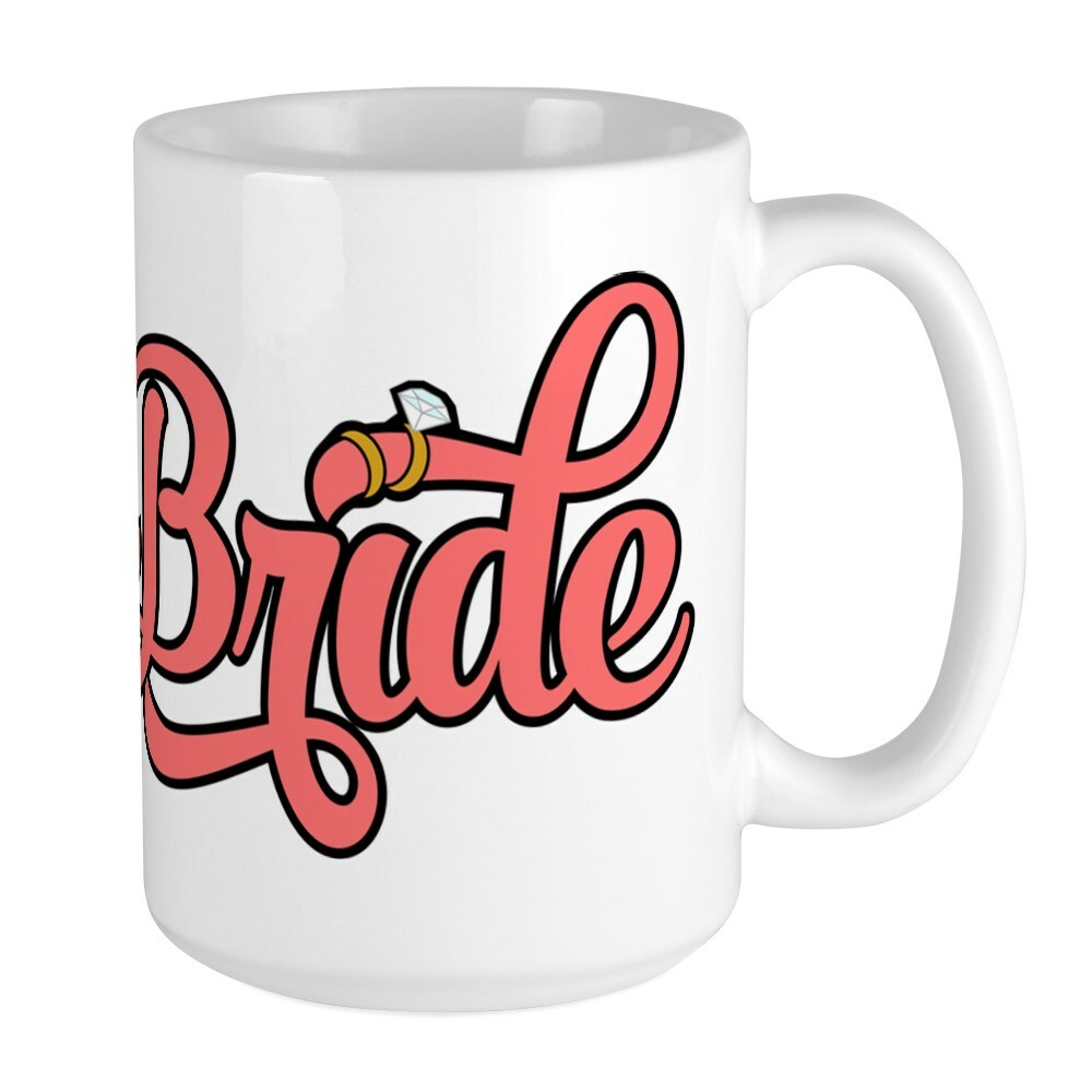 CafePress Bride Coffee Mug, Large 15 oz. White Coffee Cup (213788567)