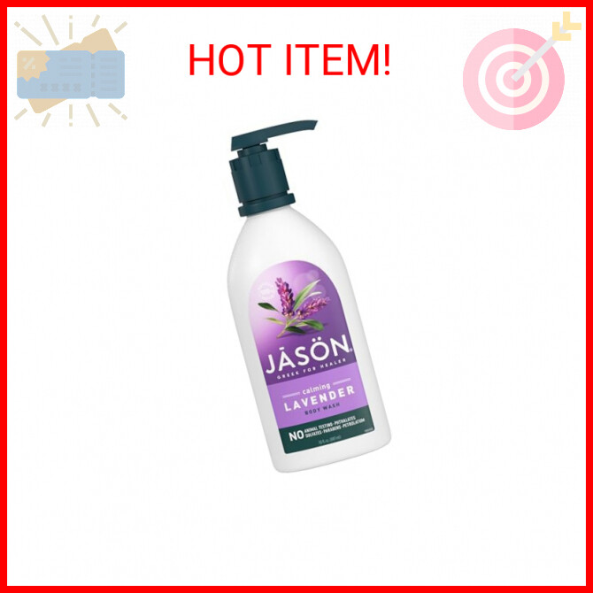 JASON Lavender Calming Body Wash, For a Gentle Feeling Clean, 30 Fluid Ounces