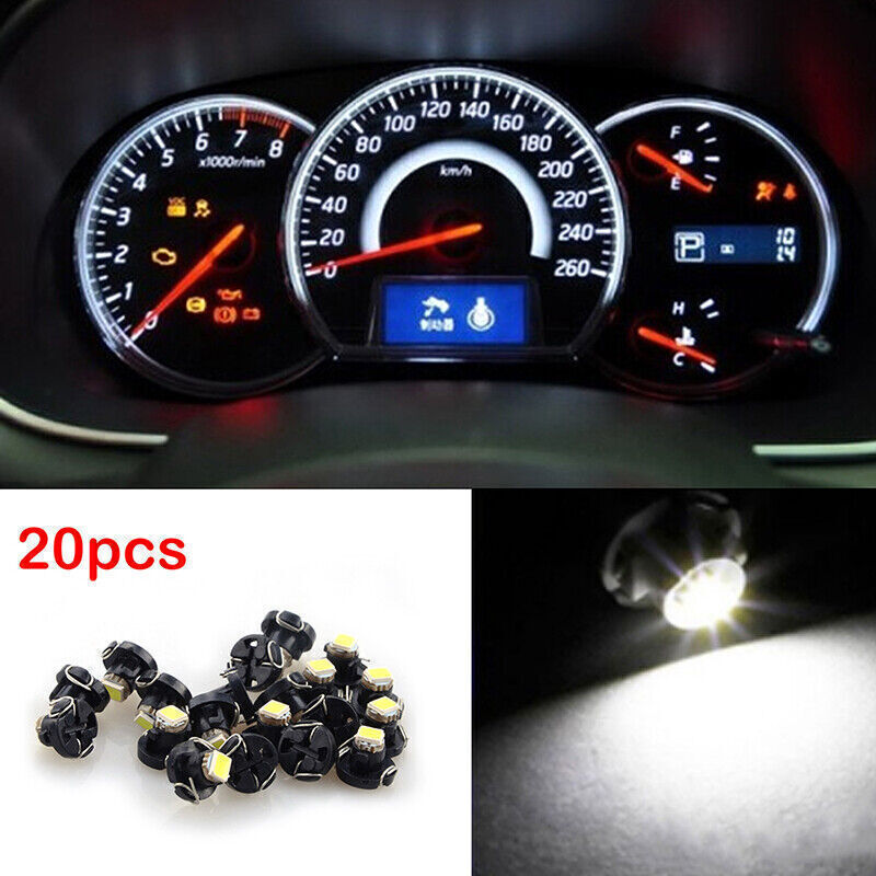 20x T3 Instrument Wedge A/C Dash Dashboard Gauge Cluster Control Light White