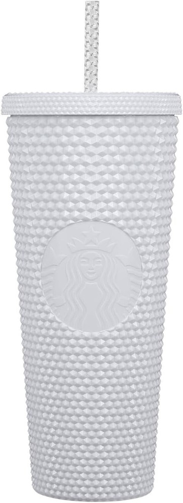 Starbucks Spring 2024 White Matte Studded 24oz Tumbler Cup