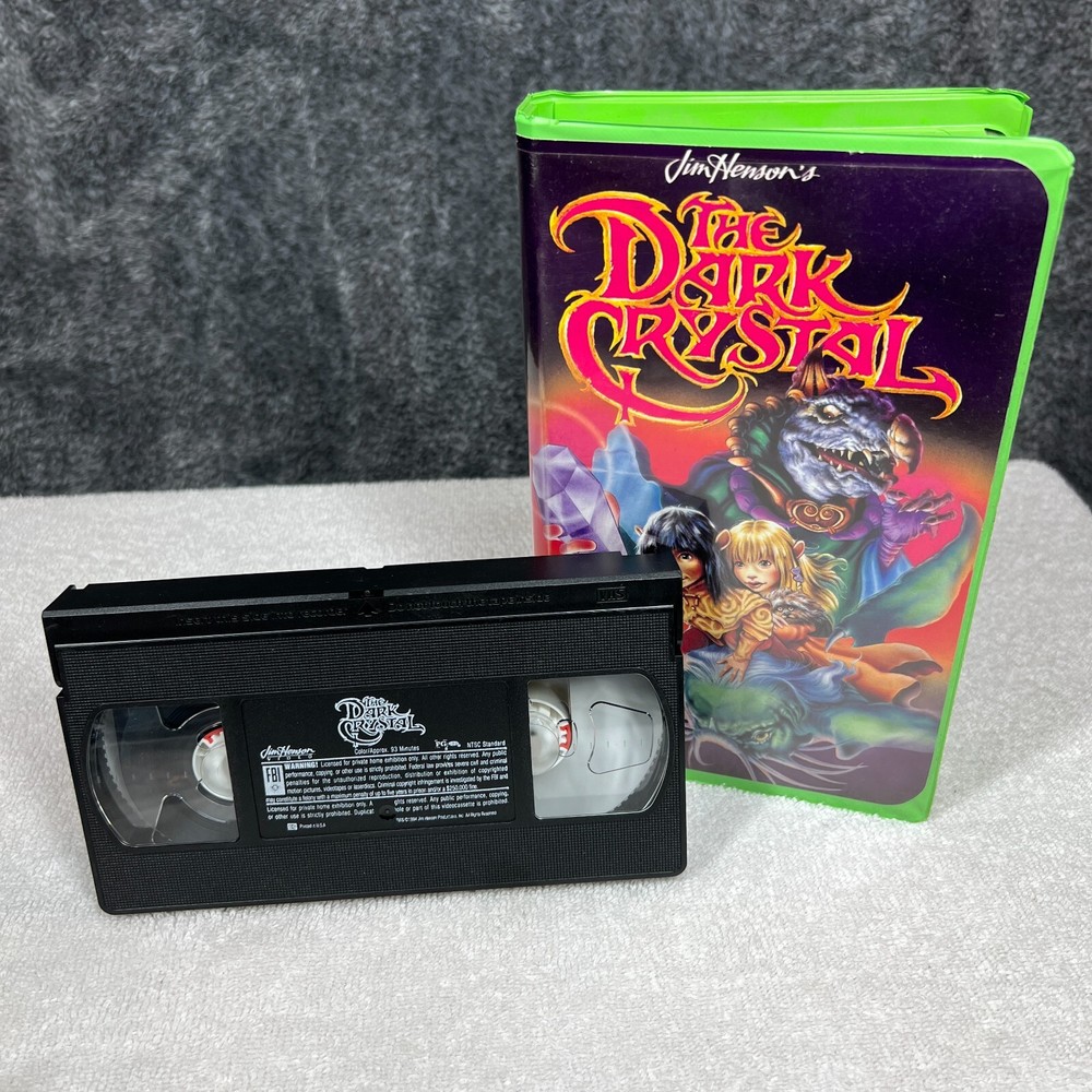 The Dark Crystal 1994 VHS Jim Henson Vintage Cult Classic Collectible Gift