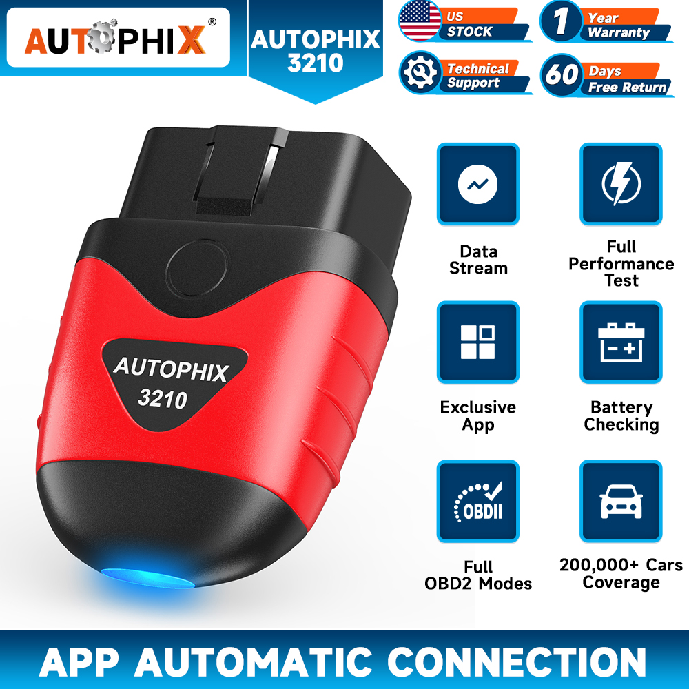 AUTOPHIX Bluetooth OBDII Car Diagnostic Scanner Auto Fault Code Reader Tool 3210