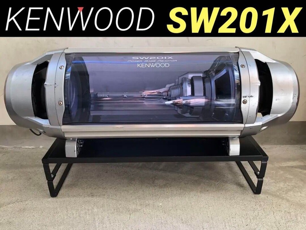 Kenwood SW-201X Powered Subwoofer with Built-in Amp and Mounting Screws Rare Vintage Model