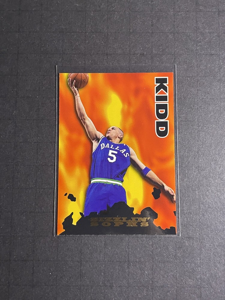 1995-96 NBA Hoops Jason Kidd Sizzlin Sophs Card #202 - Dallas Mavericks (1)