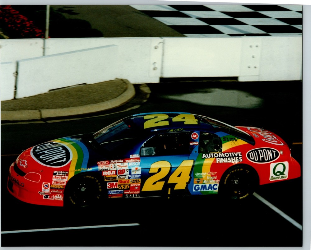 Jeff Gordon 24 1996 MIS Vintage AP Press Photo 8x10 Pit Road Side View