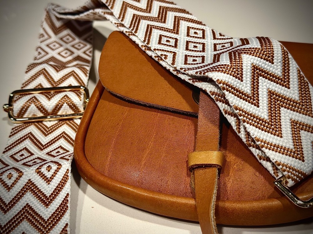 Boho Custom Leather Mini Crossbody Shoulder Bag  