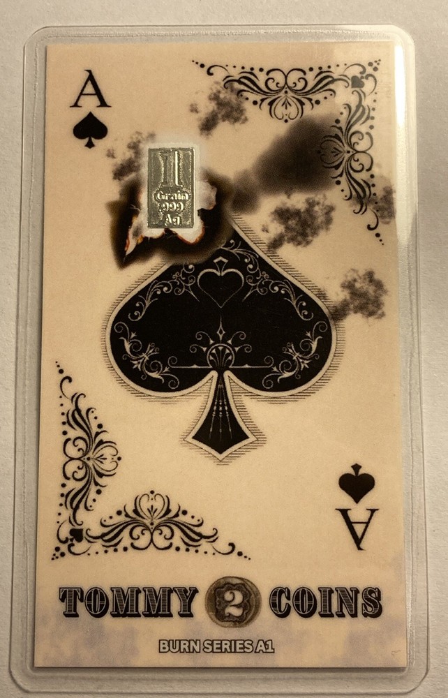 Tommy Two Coins One(1) Silver Grain Mob Benchmark Strategic Metals Playing Card