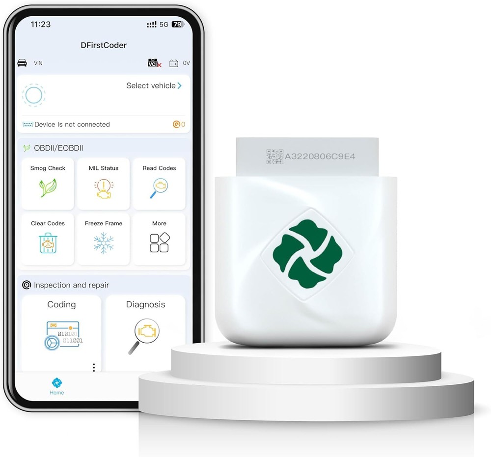 First OBD2 Bluetooth Scanner - Wireless Car Diagnostic Tool with ECU Coding