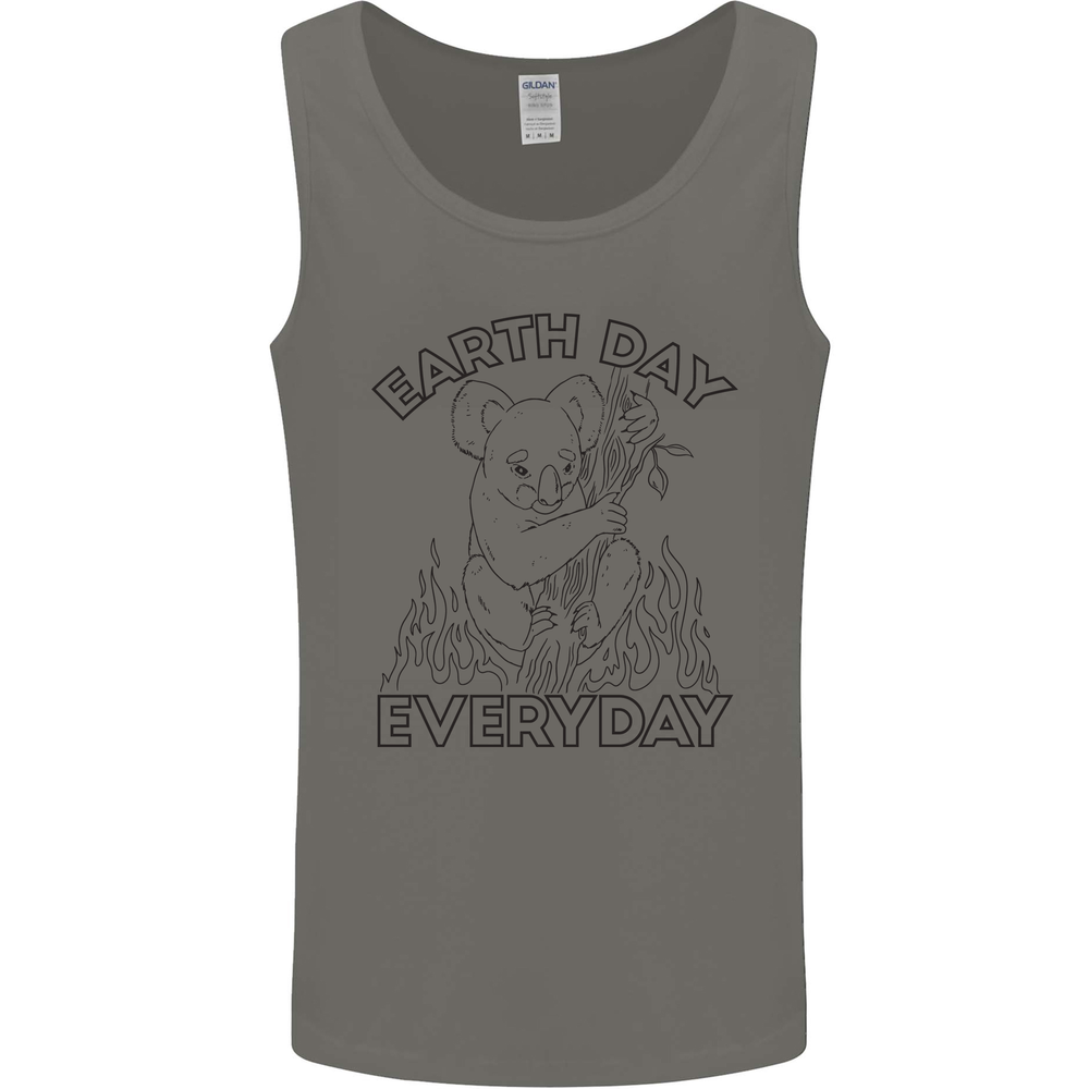 Koala Bear Earth Day Everyday Climate Change Mens Vest Tank Top
