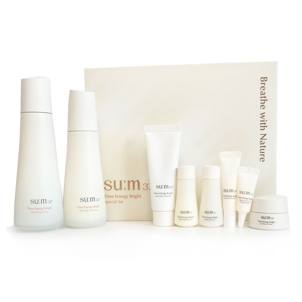 SU:M37 Time Energy Bright Skin Duo Set for Radiant K-Beauty Glow