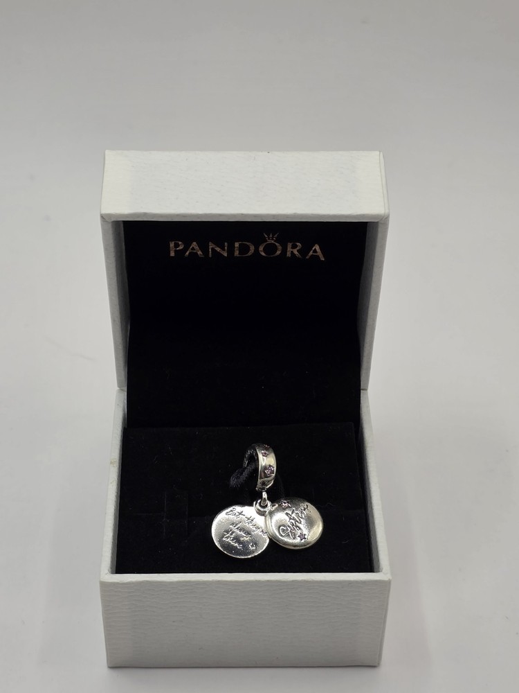 Authentic Pandora Forever Sisters Dangle Charm for Bracelets