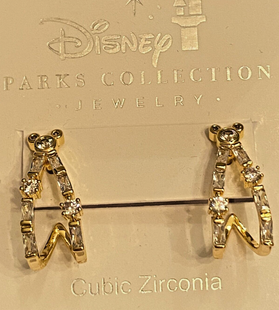 Disney Parks Collection Jewelry-Mickey Mouse Icons Cubic Zirconia Earrings