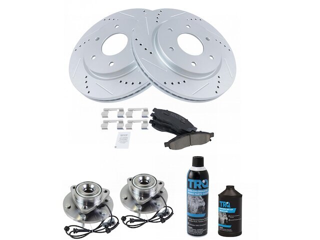 Front Brake Pad and Rotor and Wheel Hub Kit fits Nissan TITAN 2005-2007 36TJBC