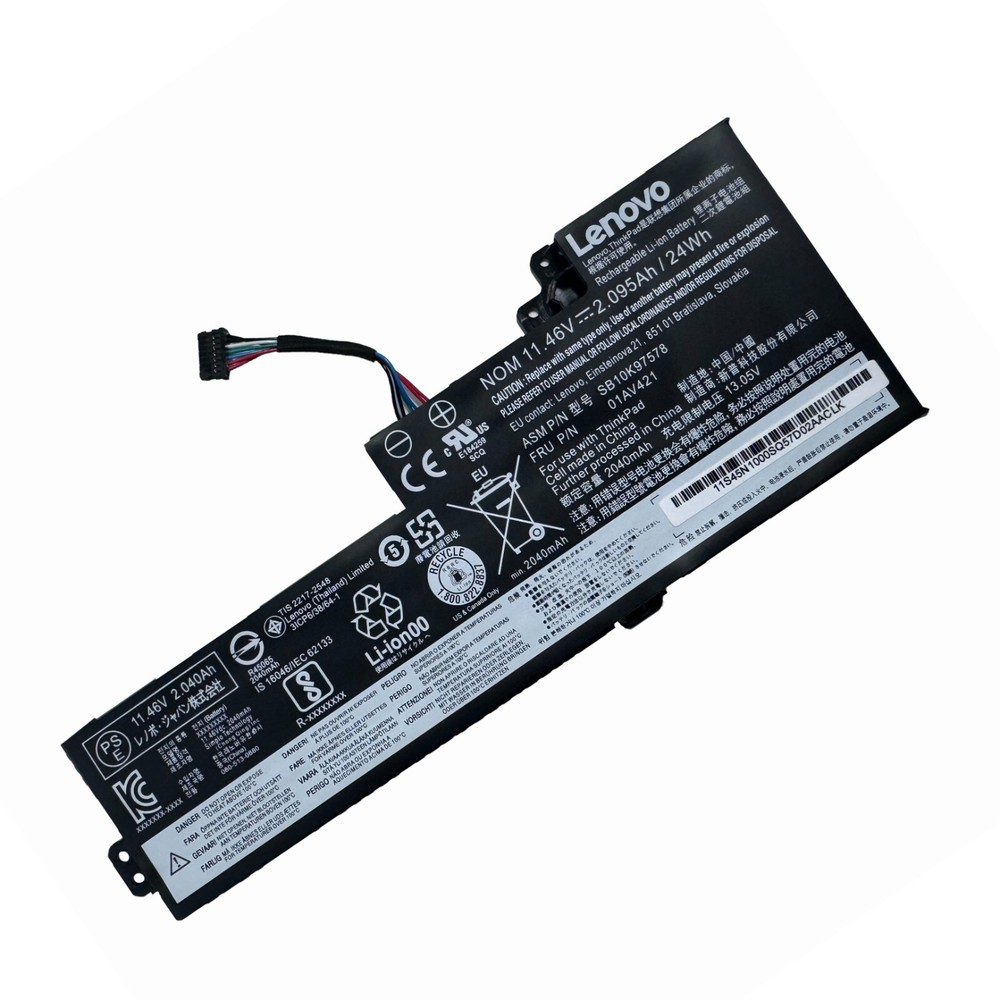 OEM Genuine 24Wh 01AV421 01AV419 Battery For Lenovo ThinkPad T470 T480 A475 A485