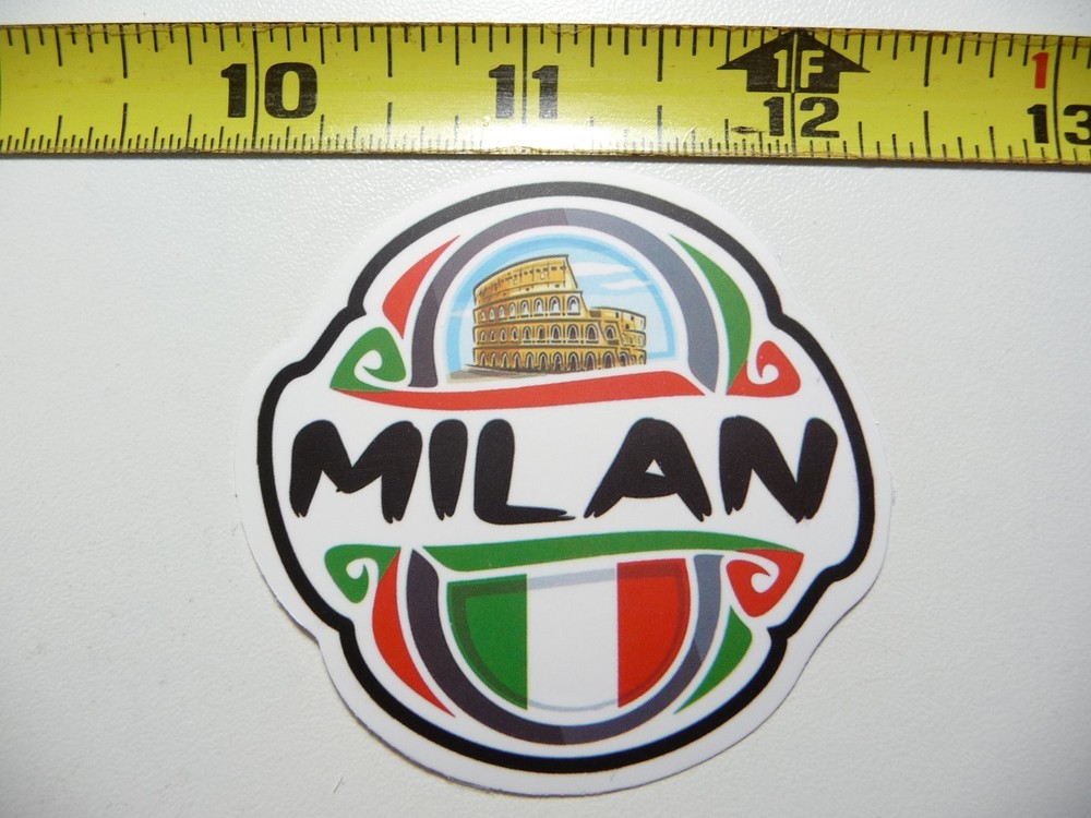 ITALY MILAN ROMAN COLISEUM STICKER DECAL VACATION TRIP VISIT MEMORIES