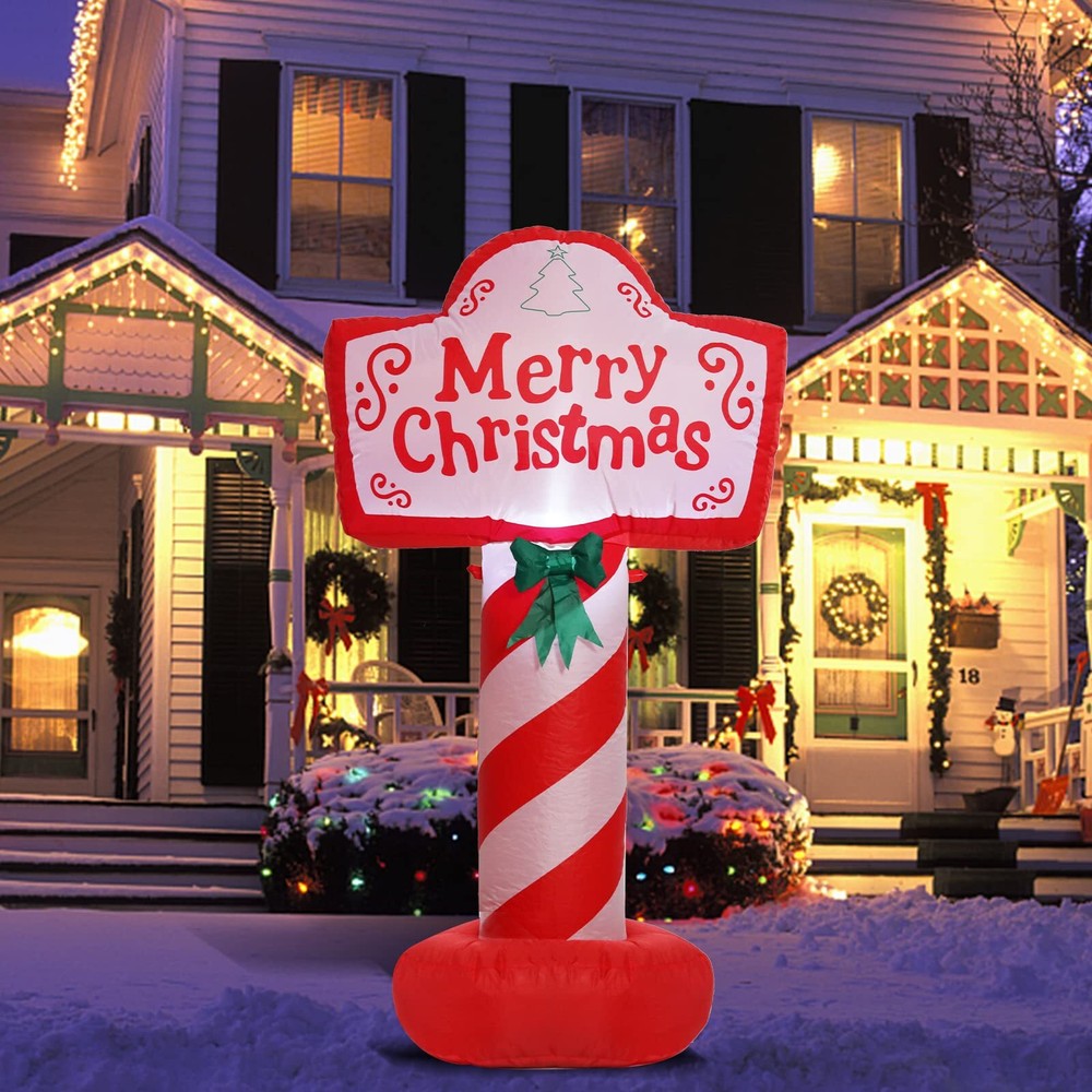 Christmas Inflatables Outdoor Decorations Christmas Yard Sign Inflatables Mer...