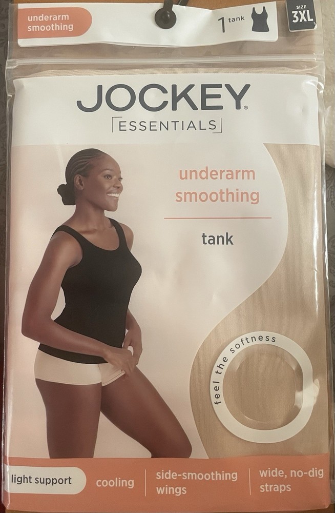 Jockey Essentials Womens 3XL Underarm Smoothing Tank Top E-13