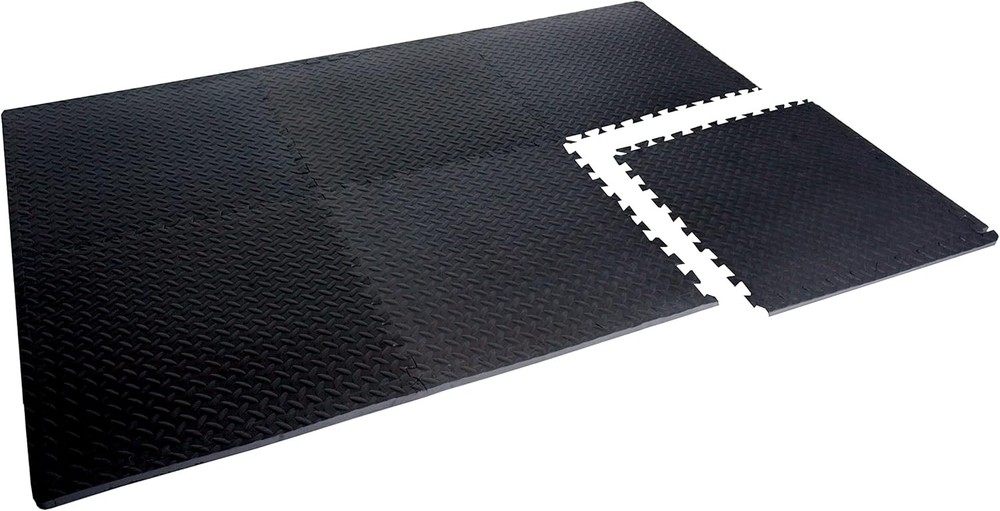 Diamond Plate Puzzle Mat for Exercise with Multiple Size Options  