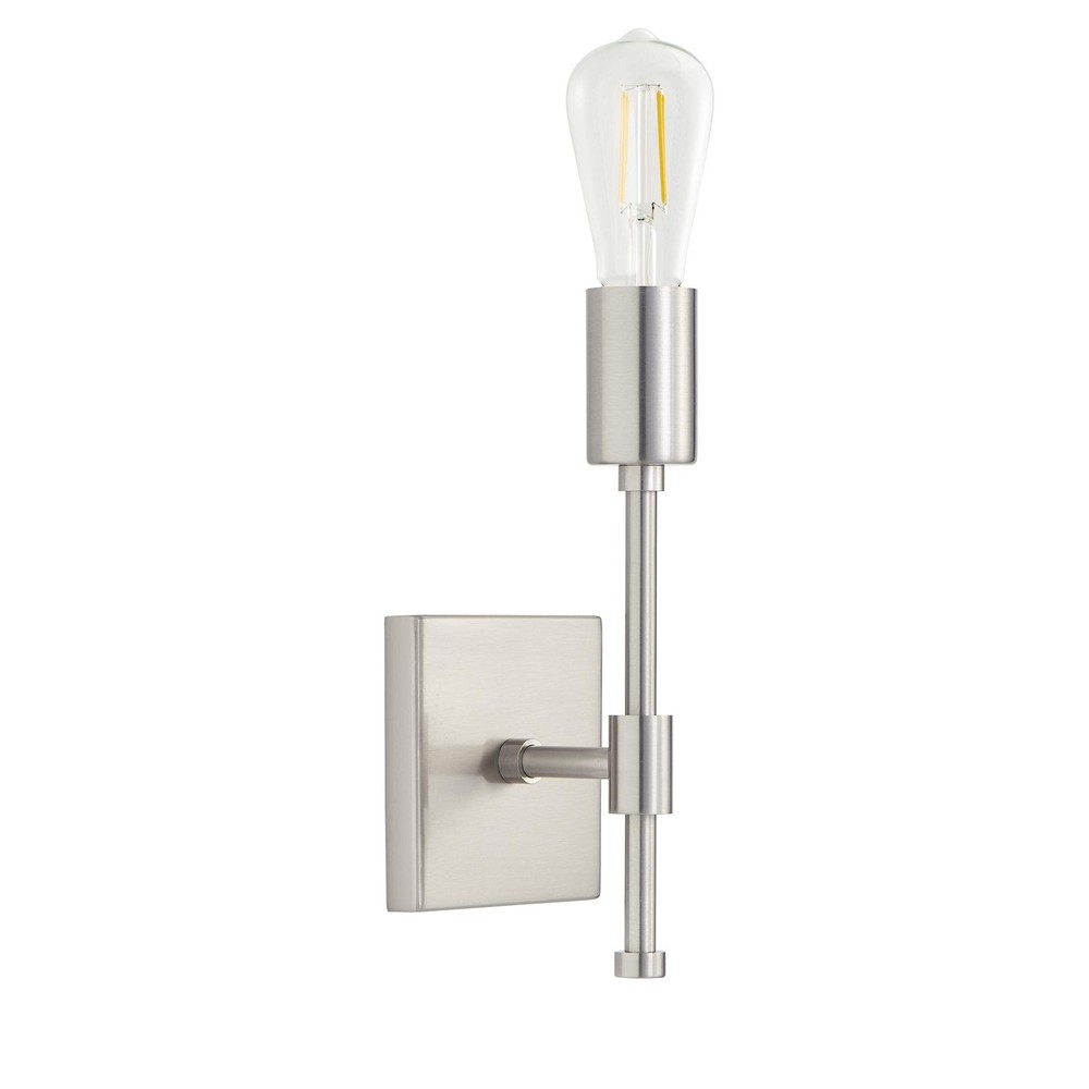 Berbella Brushed Nickel Wall Sconce Light Fixture Modern Sconce Wall Lighting...