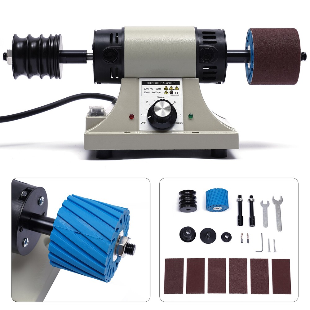 Electric Leather Edge Polishing Grinding Burnishing Machine Grinding Tool Set