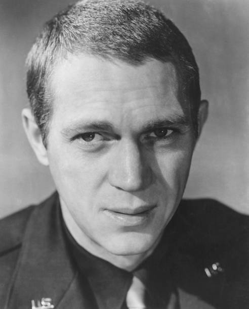 Steve McQueen portrait from the 1962 movie The War Lover Old Photo