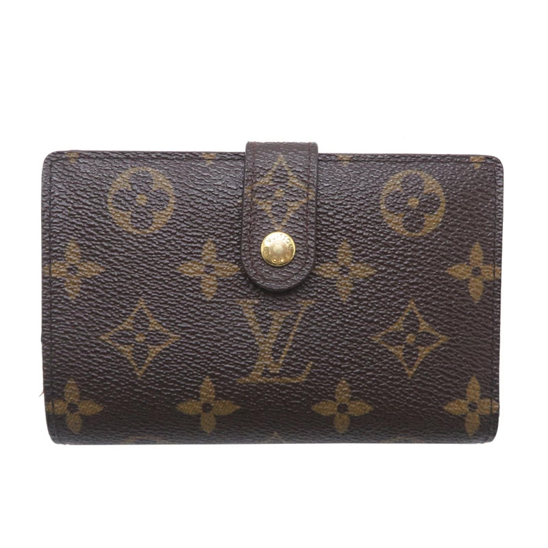 LOUIS VUITTON Viennois Bifold Wallet M61663 Unisex Leather Good Condition