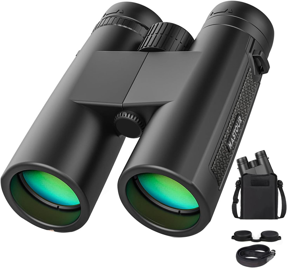 High Powered 12x42 Binoculars for Bird Watching, Travel & Outdoor Use