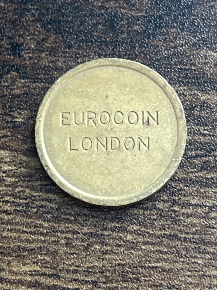 Rare Old Retro London Eurocoin Vintage Token Actual Coin TC2191*