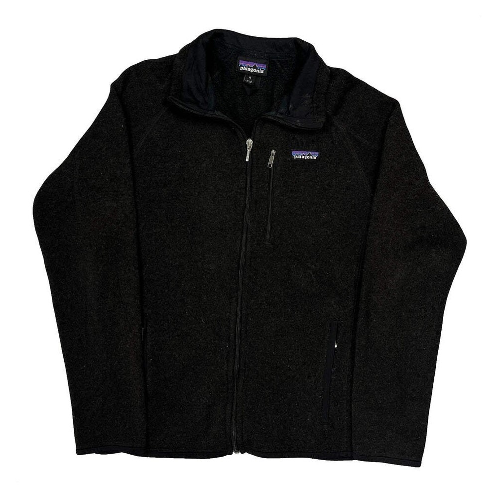 Patagonia Fleece Jacket - Medium Black Polyester