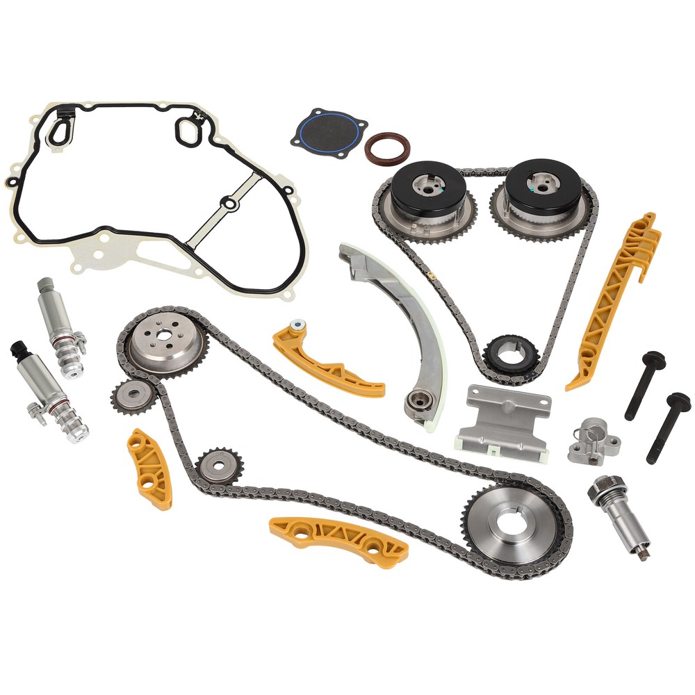 Timing Chain Kit VCT Selenoid Actuator Gear Cover Gasket For GM Ecotec 2.2L 2.4L