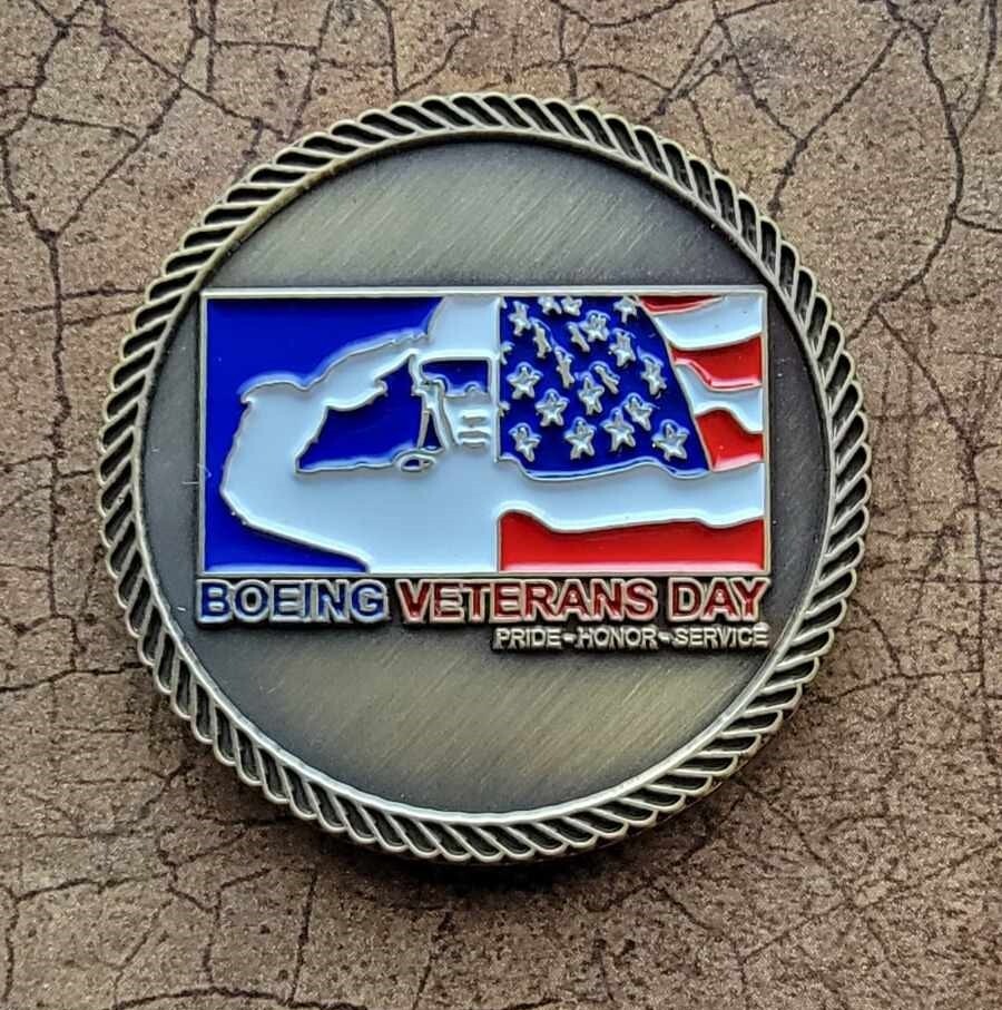 BOEING VETERANS DAY - PRIDE HONOR SERVICE - CHALLENGE COIN 2010-image