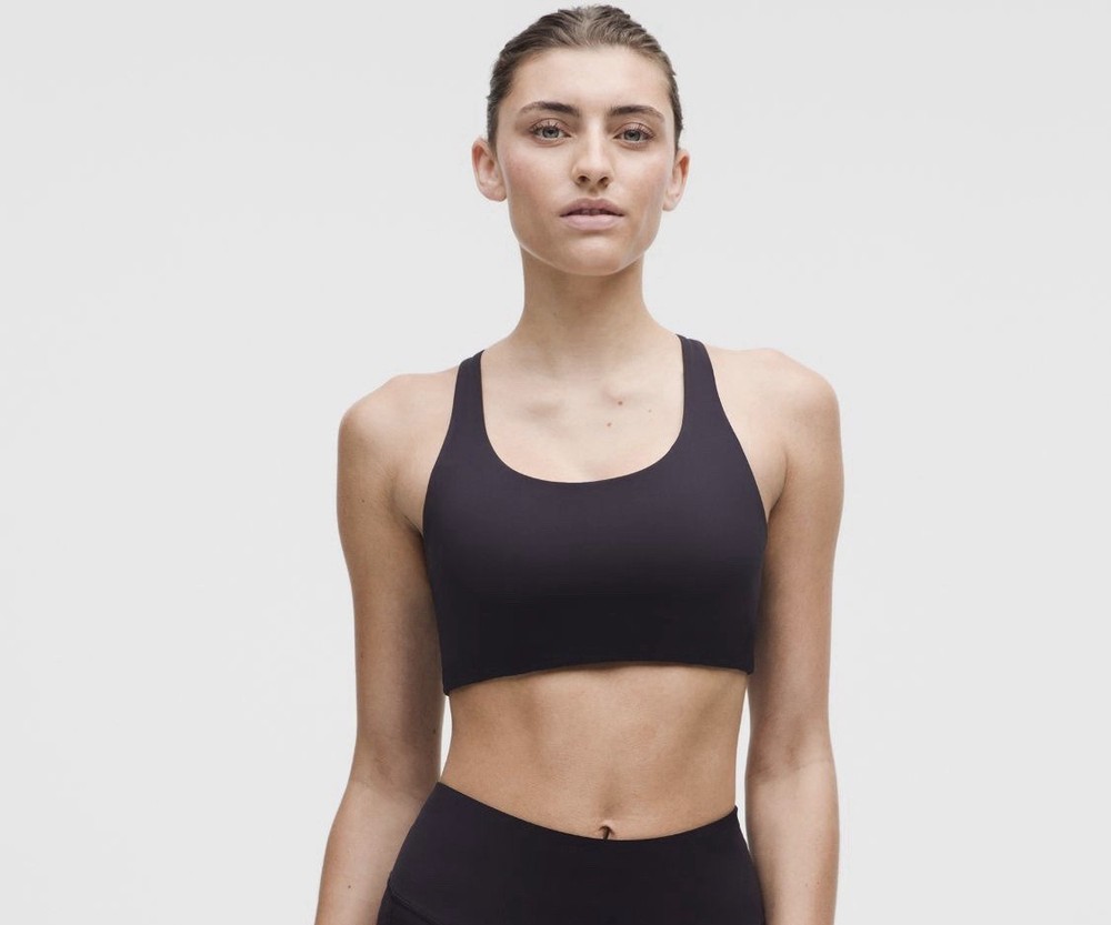 Lululemon Women's Nulux Strappy Back Sports Bra, Size XXS, Nightmoth