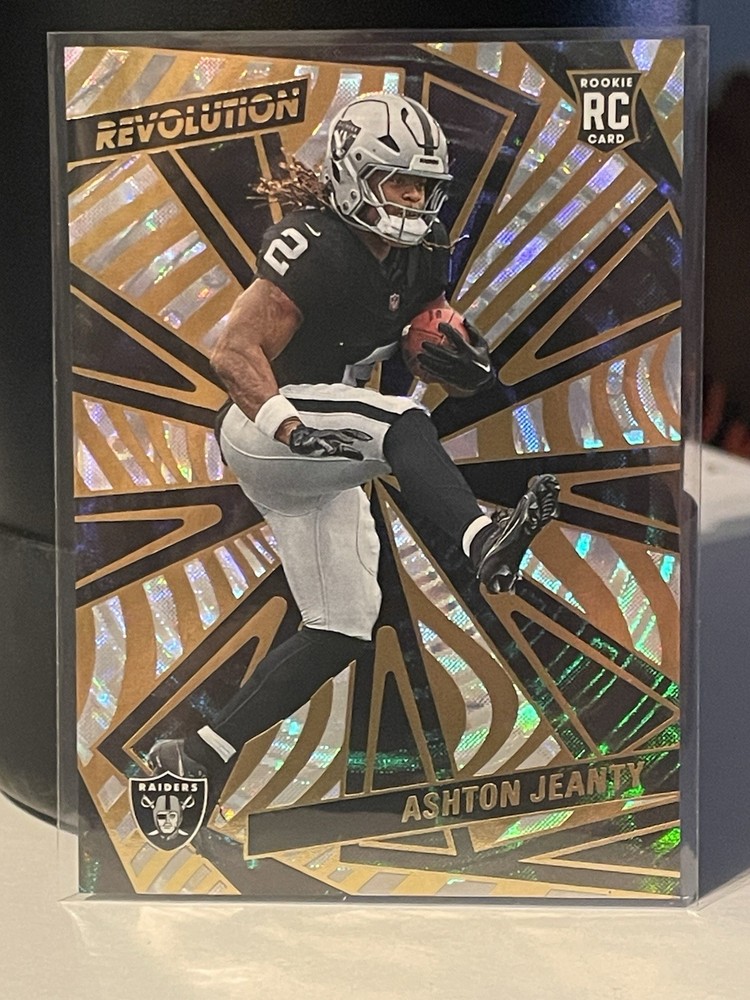 2025 Panini Revolution Premium Football Fractal /99 Parallel Ashton Jeanty