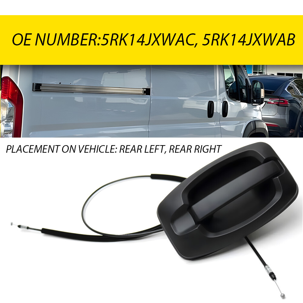 Handle Sliding with Door Cable Fit for 2014-2021 Ram ProMaster 1500 2500 3500