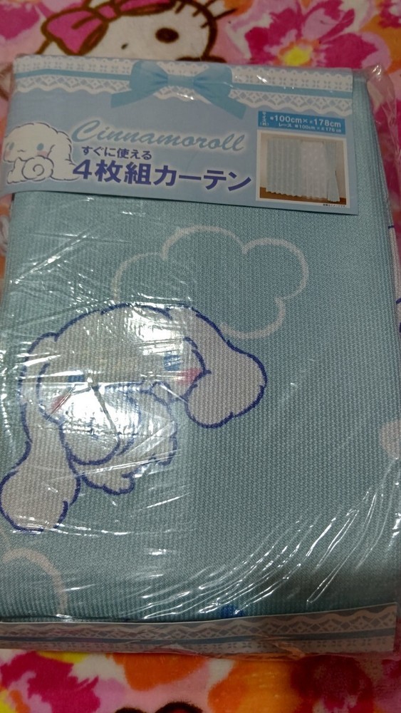 Sanrio Cinnamon Rolls Ready to Use 4 Piece Curtains  100 178 Limited Time Offer-image